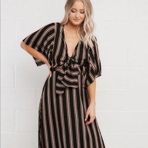 Striped maxi dress